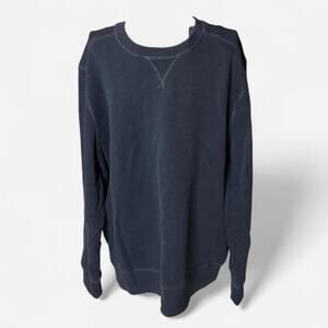 G.H. Bass & Co. Men's XL Navy Blue Crewneck Sweatshirt - Cotton Blend